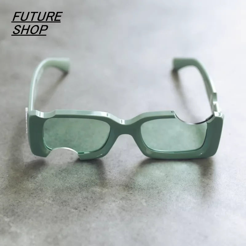 FUTURE UPDATE Avant-Garde Y2K Rectangular Sunglasses