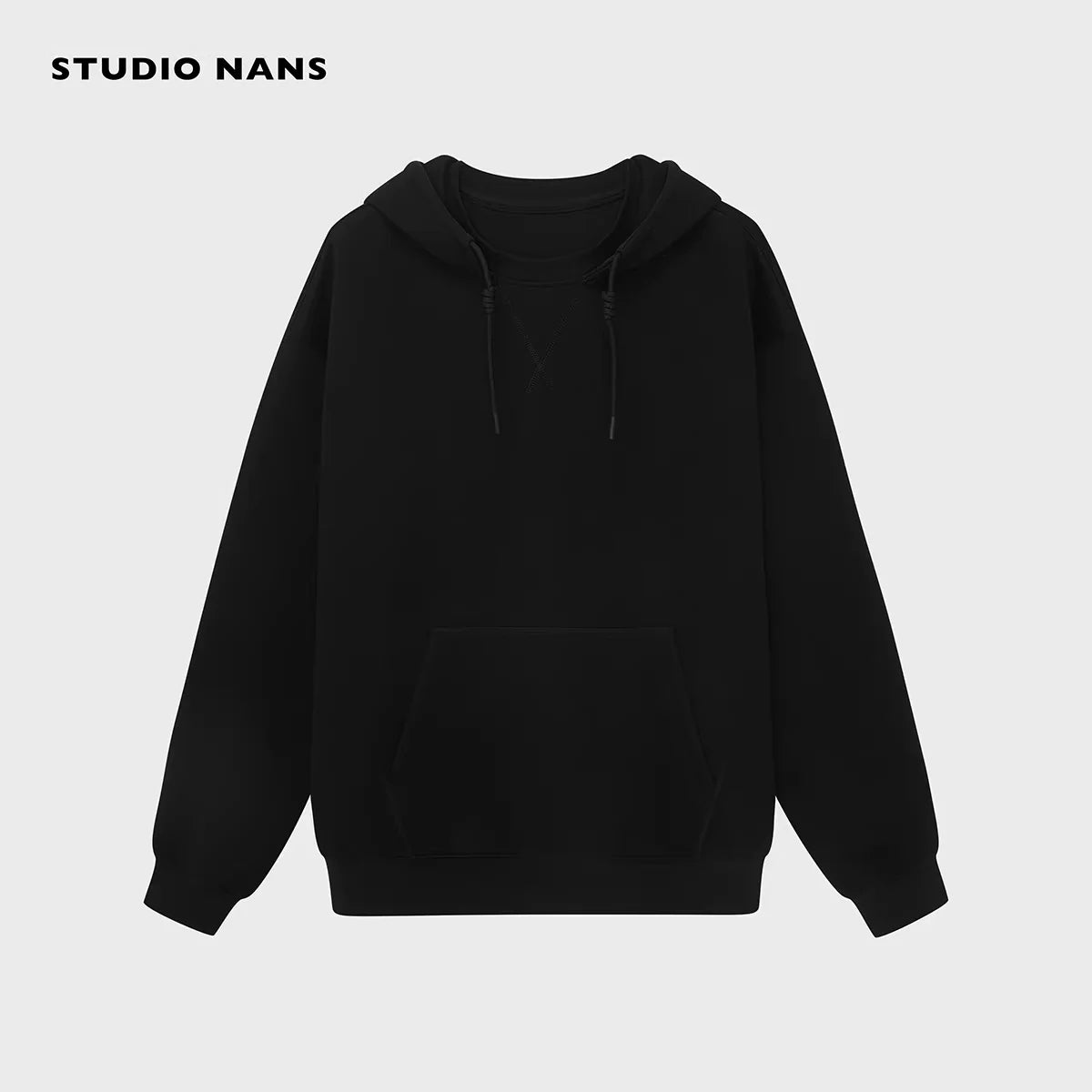 NANS Menswear Heavyweight Cotton Blend Hoodie and Straight-Leg Sweatpants Set