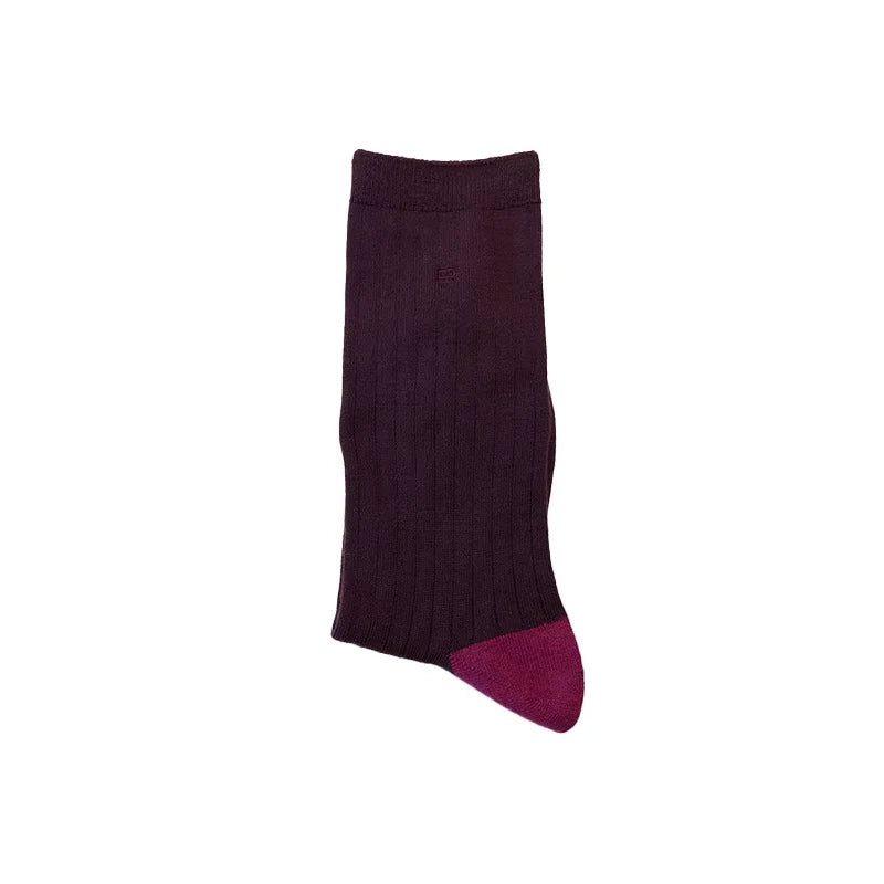 RandomPiece Wool Blend Colorblock Split-Toe Socks