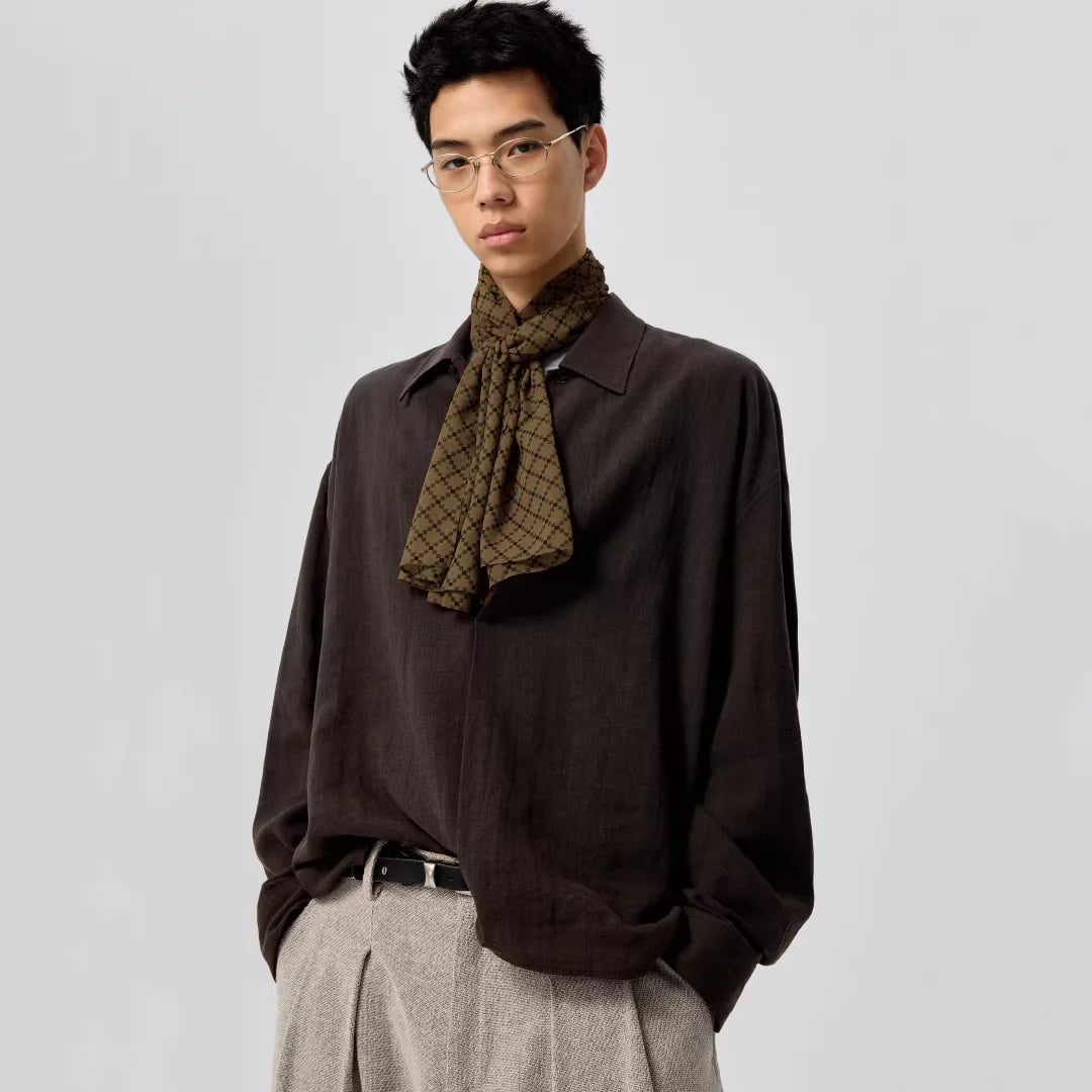 Simple Project Geometric Print Lightweight Scarf