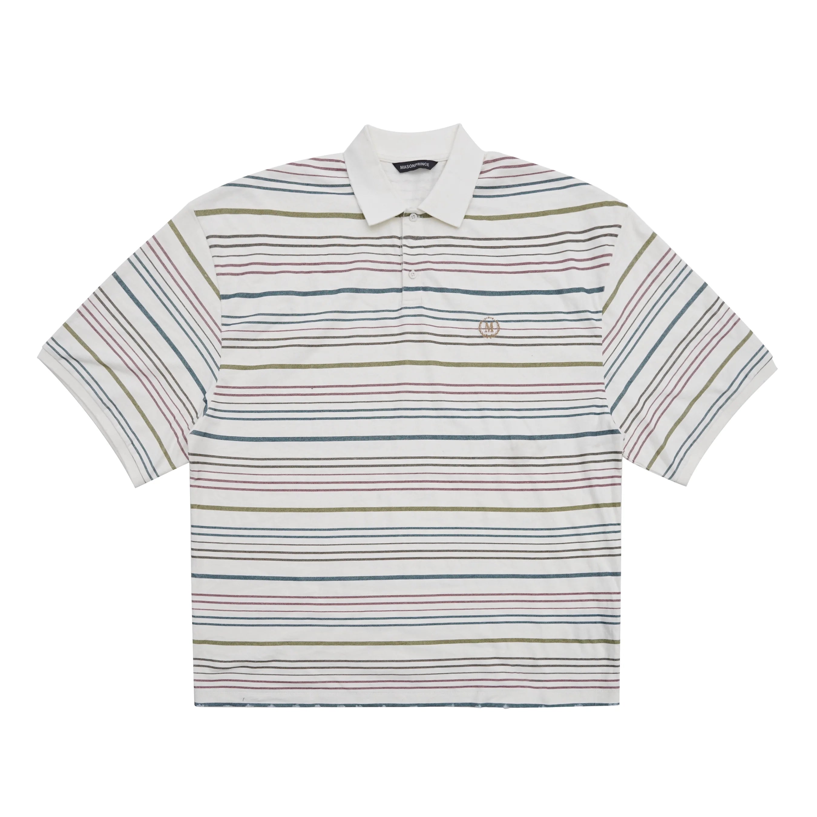MASONPRINCE Striped Ultra-Fine Kapok Polo Shirt