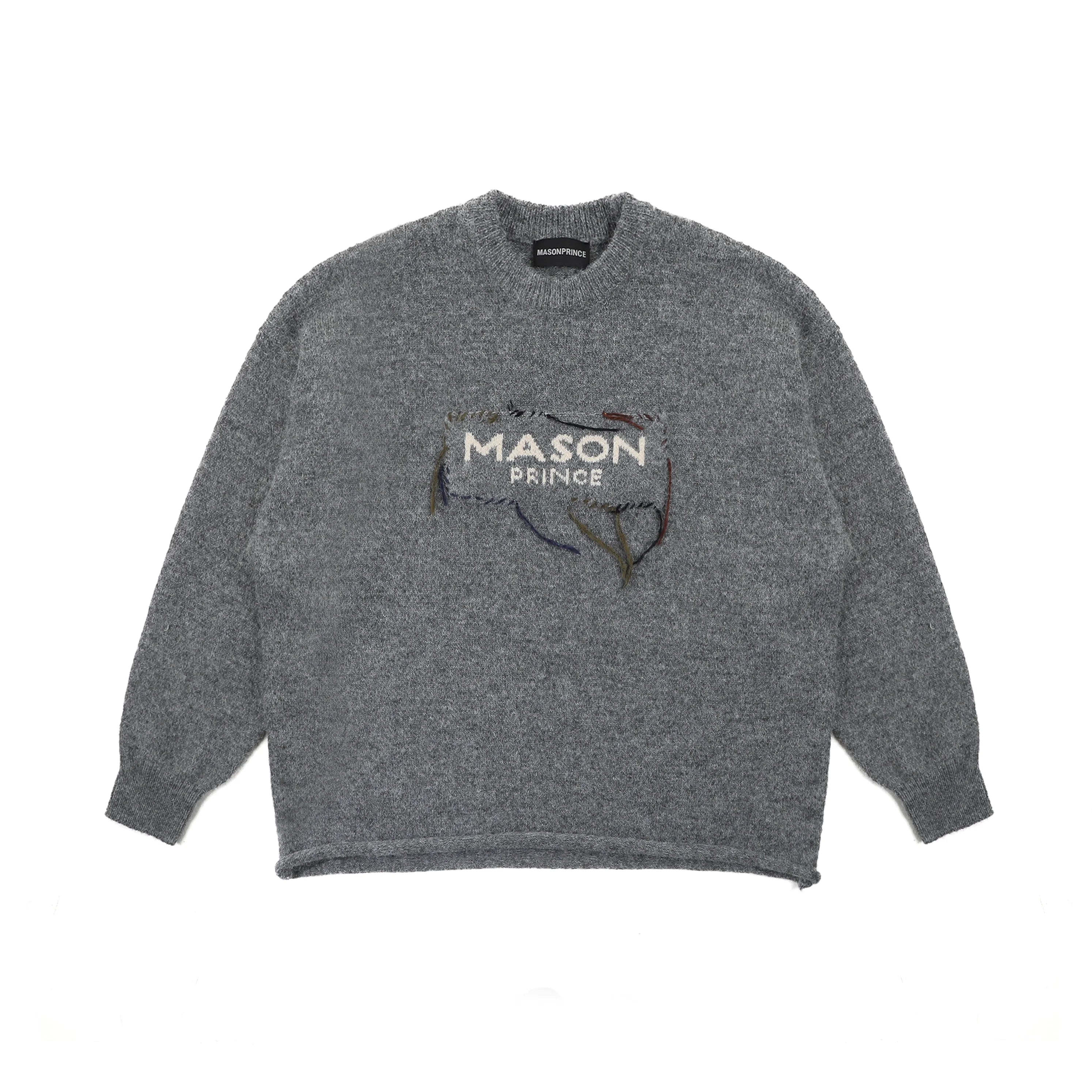 MASONPRINCE Handmade Wool Appliqué Relaxed Fit Sweater