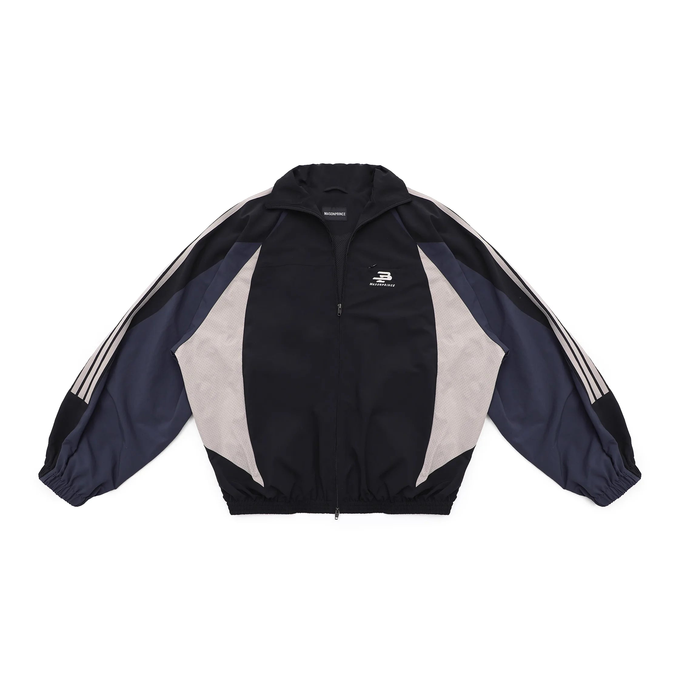 MASONPRINCE 90s Retro Patchwork Tracksuit Jacket and Pants Set