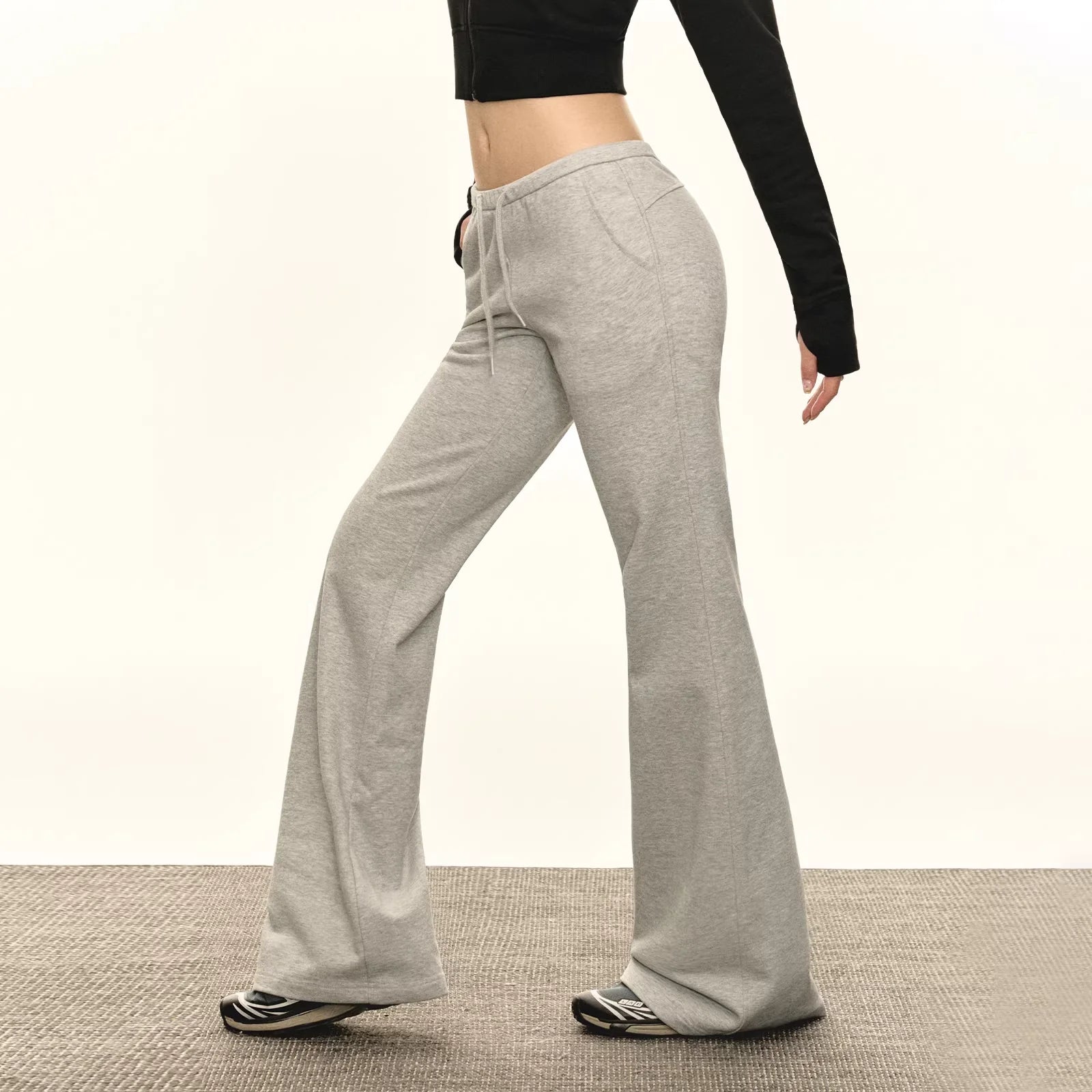 ARISEISM Women's High-Waisted Flared Yoga Sweatpants - Fall Casual Bell-Bottom Pants
