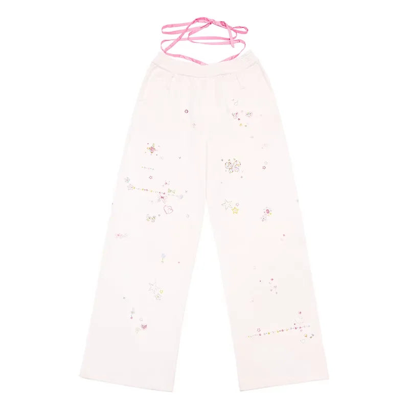 CFIERCE Rhinestone Graphic Sweatpants - Spring/Summer 2025