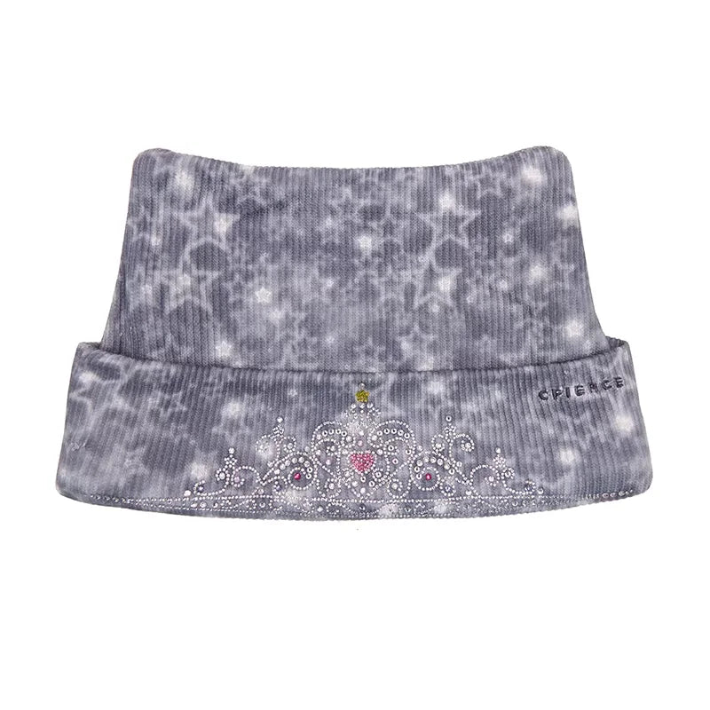 CFIERCE Rhinestone Crown Knit Beanie
