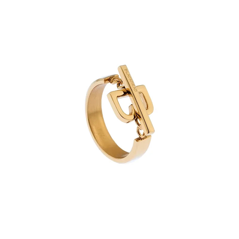 BLACKHEAD Minimalist Geometric Couple Ring