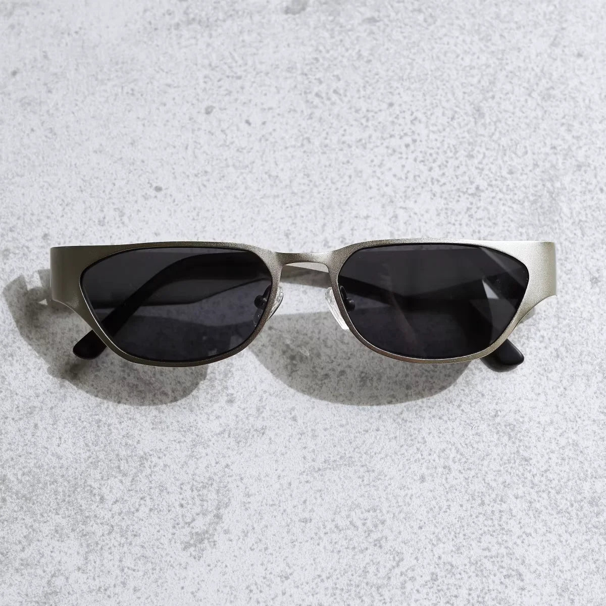 FUTURE UPDATE Y2K Futuristic Stainless Steel Unisex Sunglasses Frame