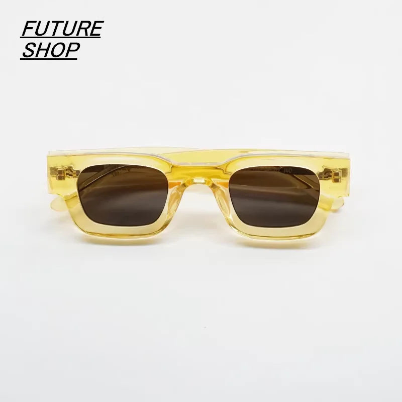 FUTURE UPDATE Retro Jelly Color Thick Frame Myopia Sunglasses