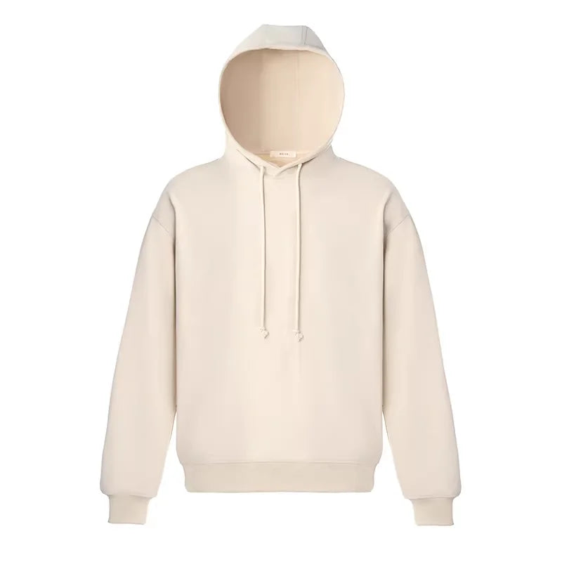 ROYA Men's Oversized Cotton Fleece Hoodie and Wide-Leg Lounge Pants Set