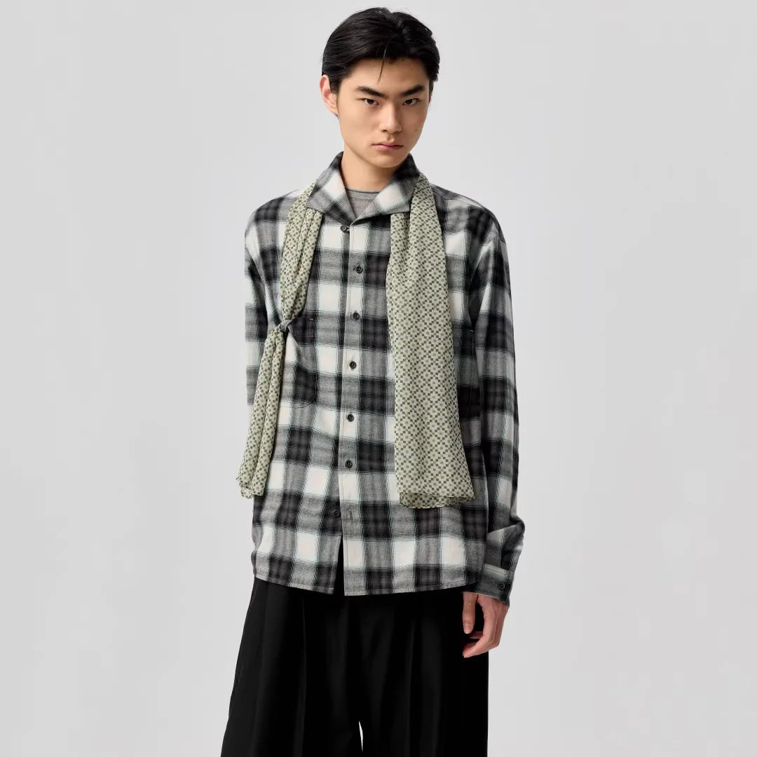 Simple Project Geometric Print Lightweight Scarf