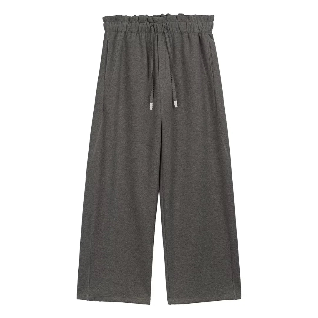 Simple Project Women's Wide-Leg Fleece Sweatpants with Drawstring